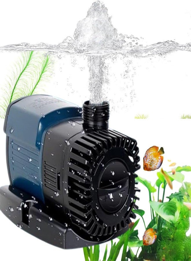 VAYINATO® JTP-5800 | 38W | 5800L/Hr | H.max-5.2M | Quiet Frequency Variation Pump for Fish Tanks, Ponds, Hydroponics by Petzlifeworld
